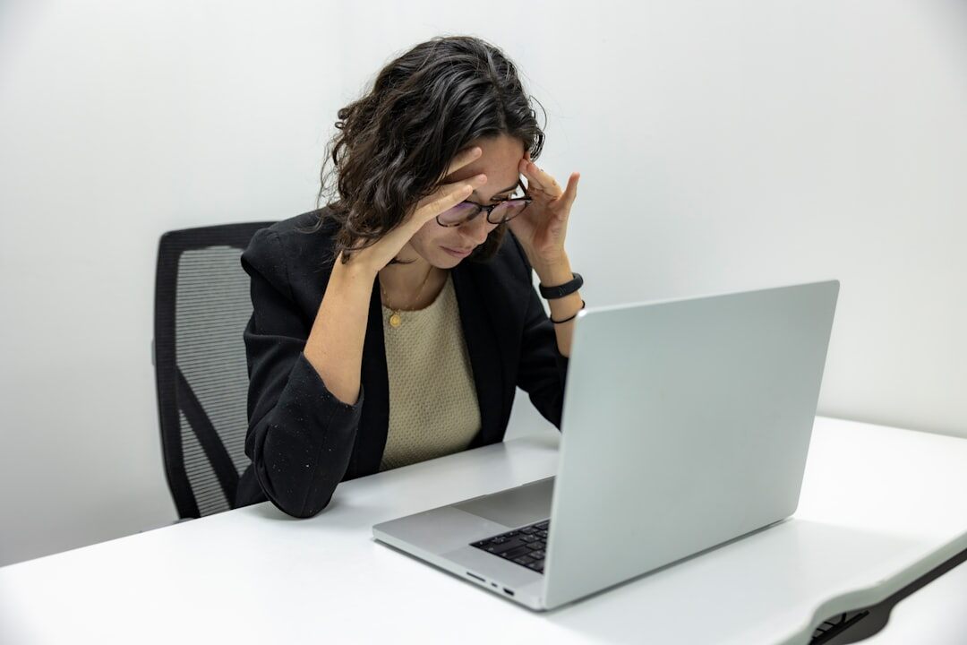 person managing stress
